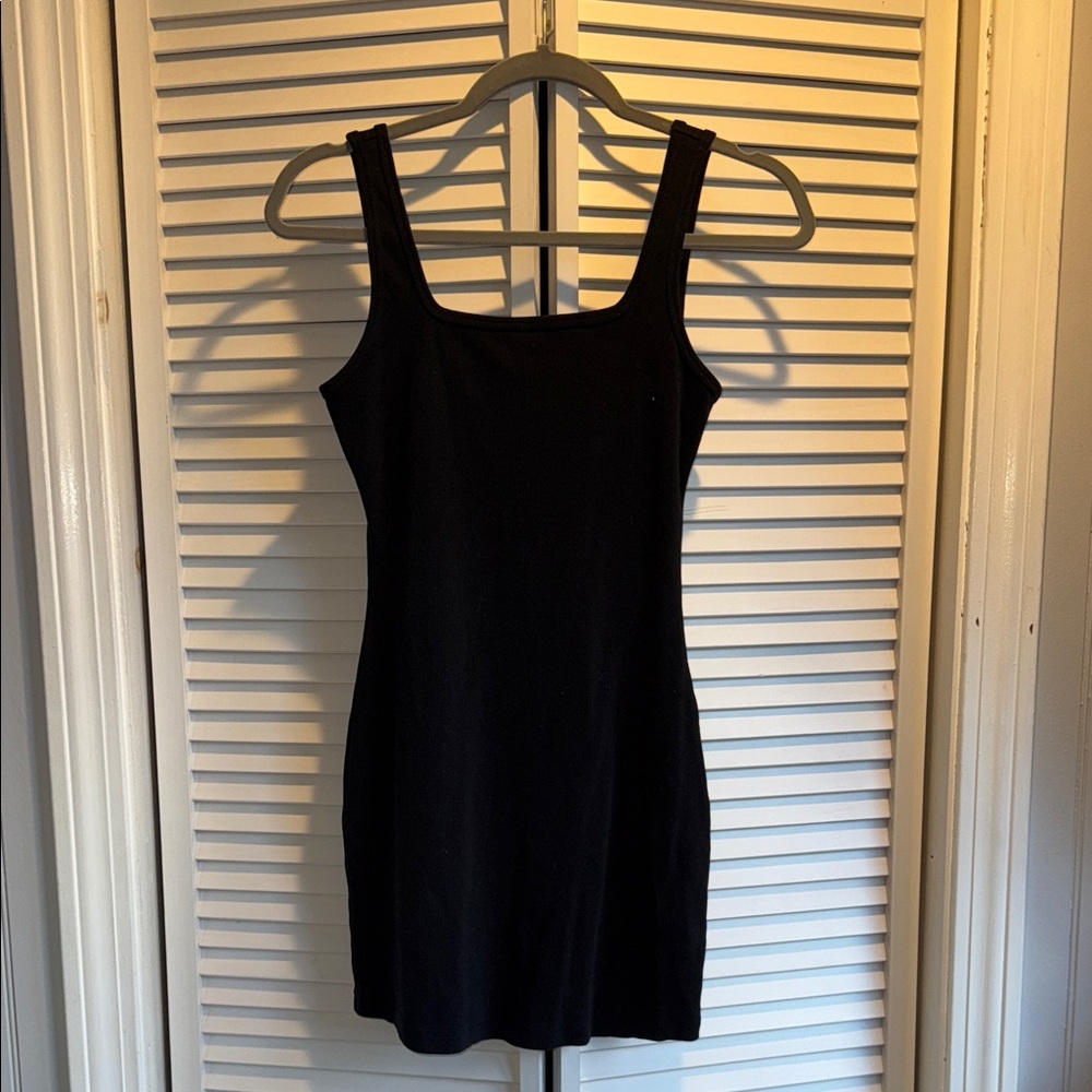 Hollister Ribbed Black Mini Dress